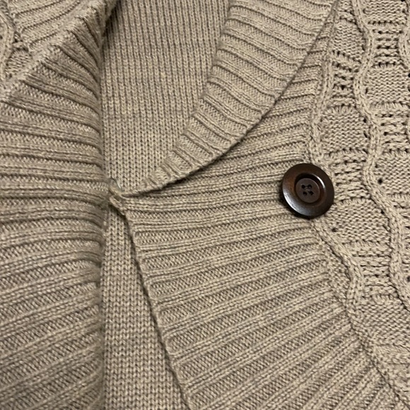 Tan Sweater with Button Detail - Picture 3 of 4